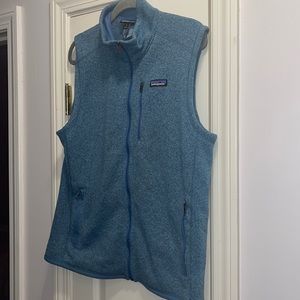 Patagonia Men’s Vest. Heather blue. Large.